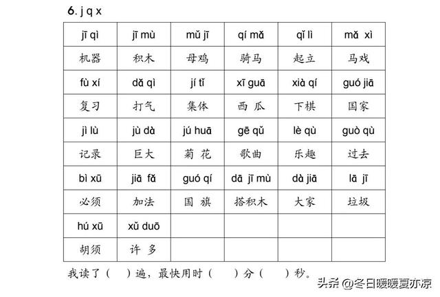 学前班拼音拼读及标调，学前班拼音声调的读法！